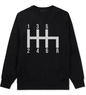 6 Speed Manual Transmission Car Racing Mens Crewneck Sweatshirt