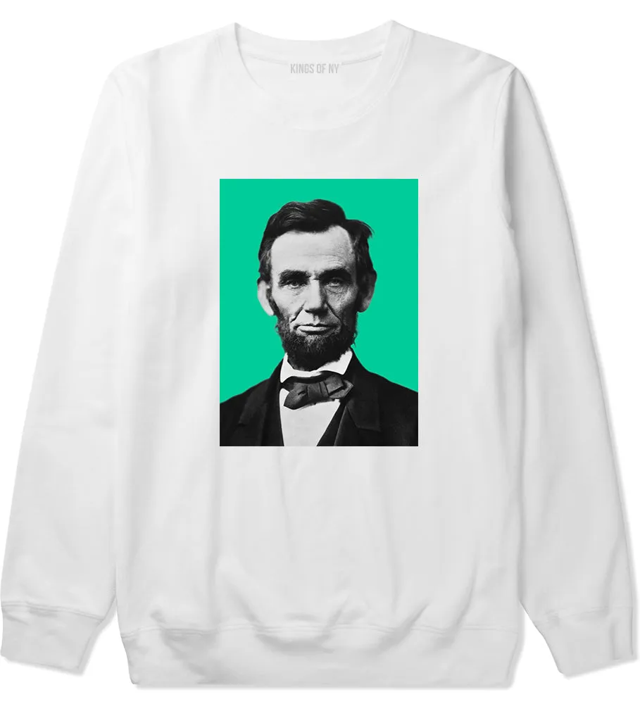 Abraham Lincoln Portrait Mens Crewneck Sweatshirt