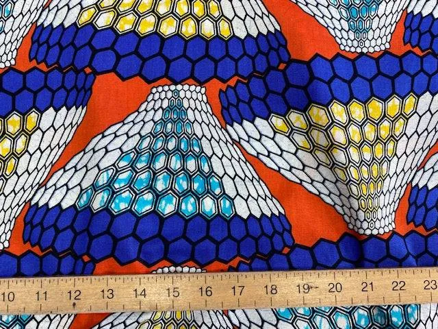 African Cotton Print - African Honeycomb