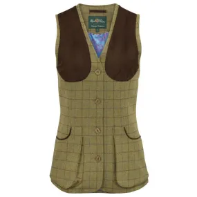 Alan Paine Combrook Tweed Ladies Shooting Waistcoat - Aspen