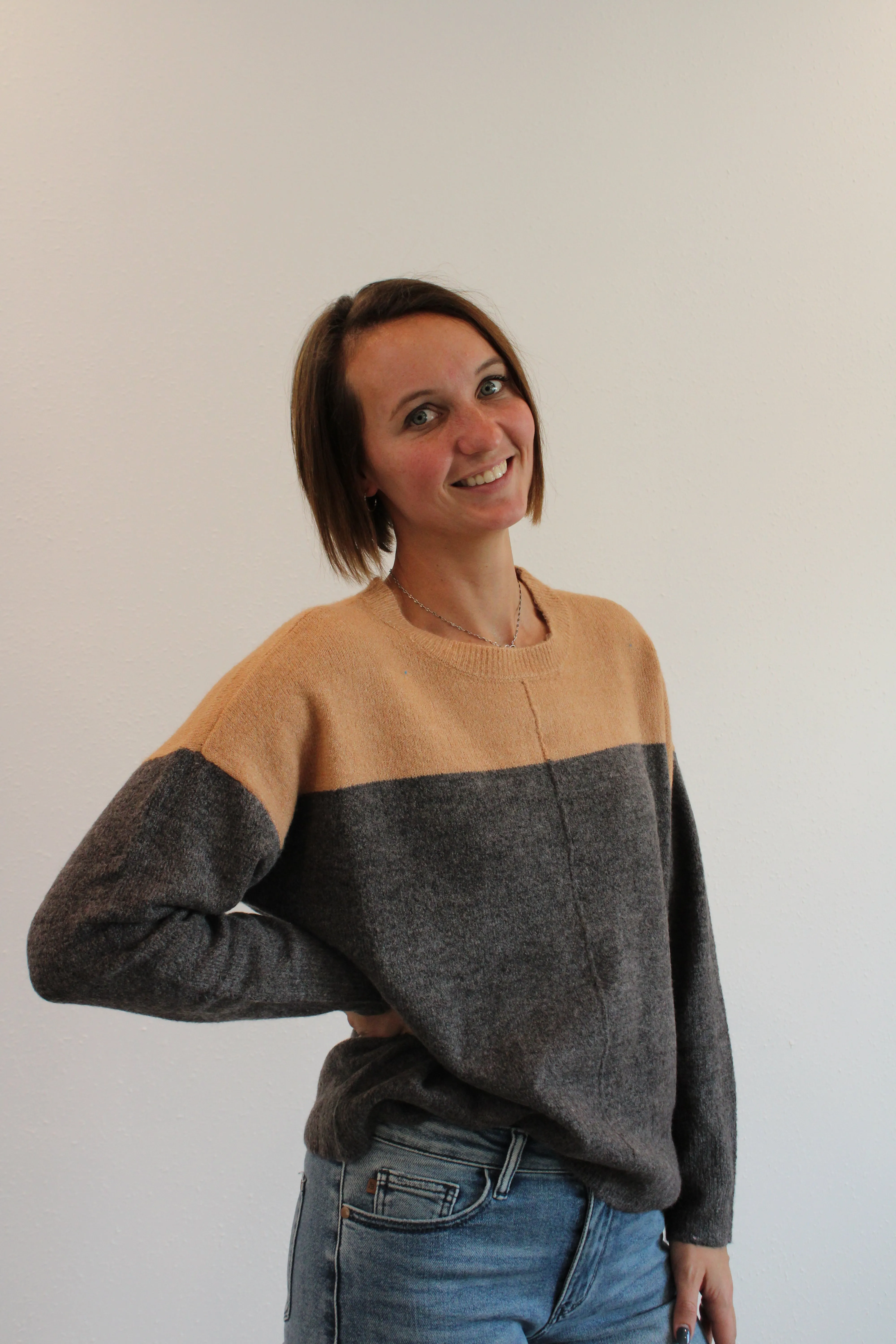 ALAYNA COLORBLOCK SWEATER