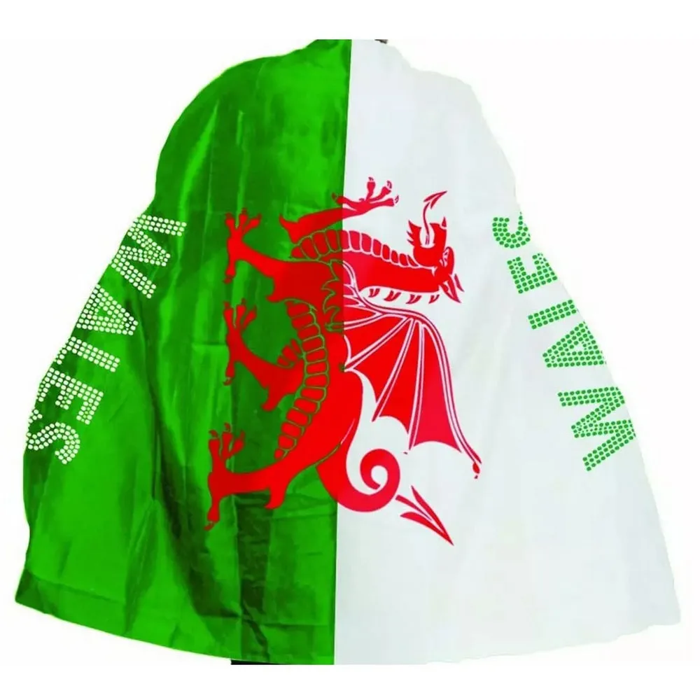 Amscan Unisex Adult Welsh Flag Cape (Pack of 6)