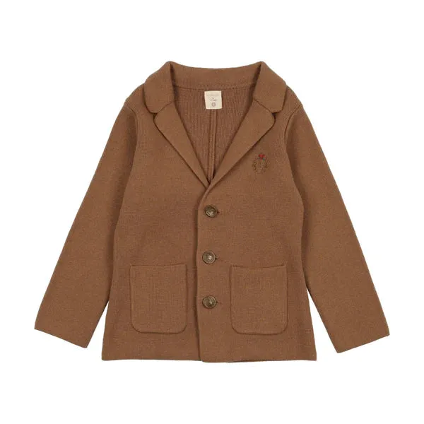 Analogie Camel Crest Knit Blazer