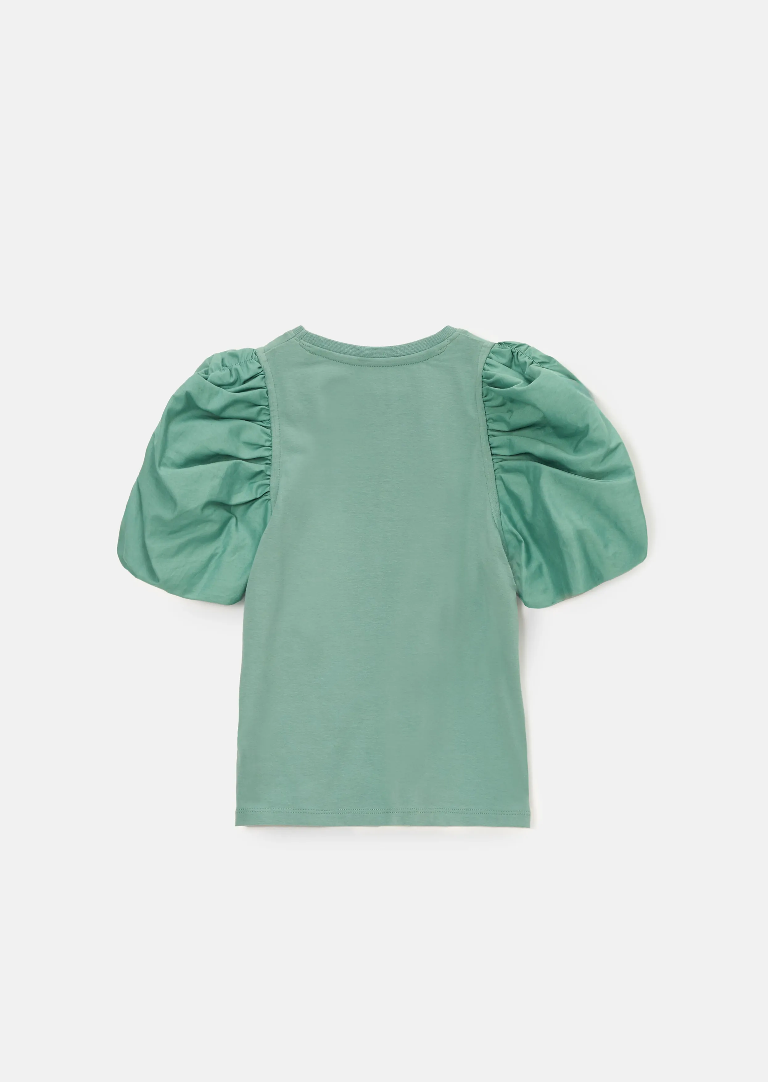 Anya Green Puff Sleeve Diamante T