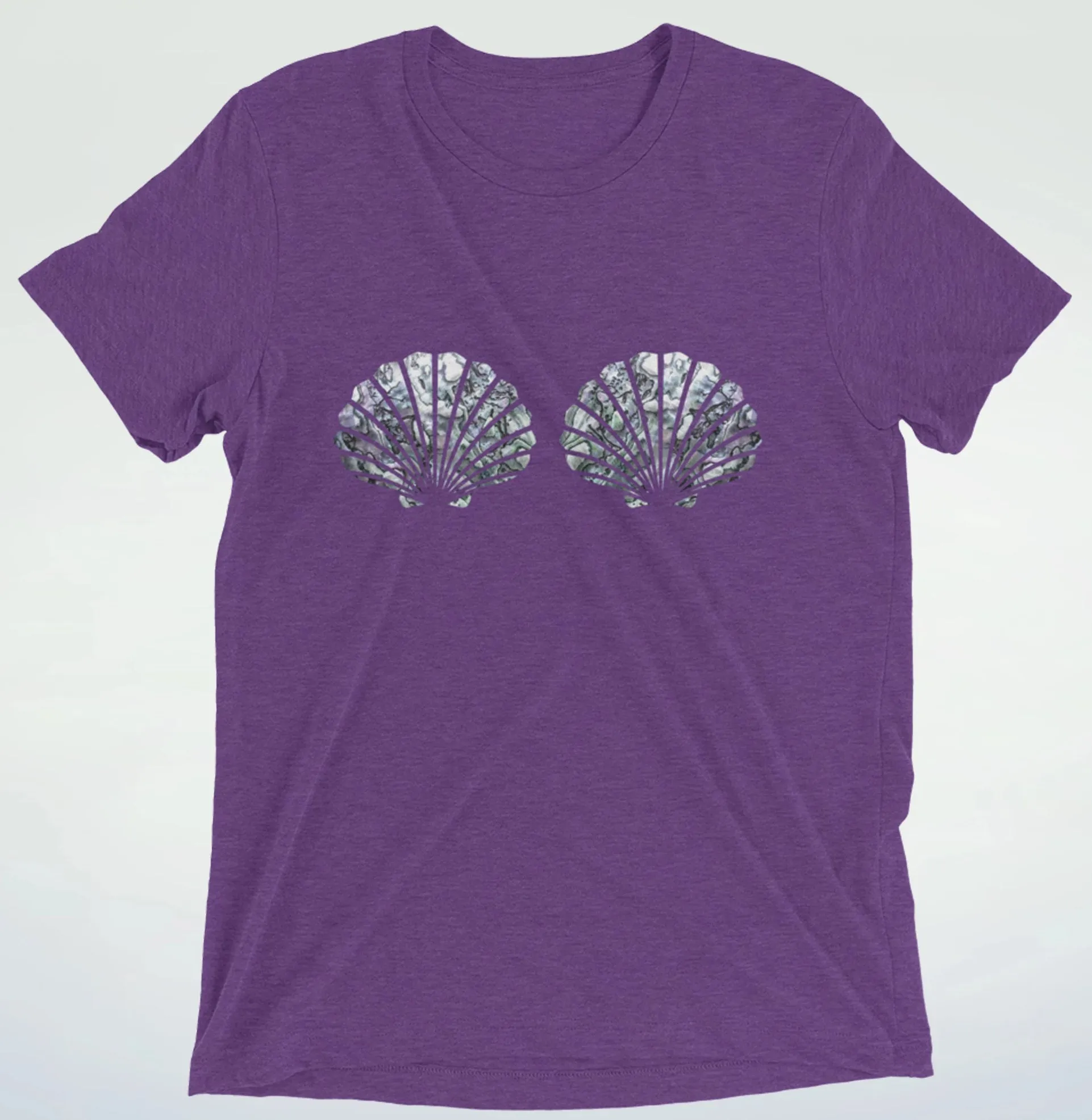 Ariel the Little Mermaid Purple Mermaid Shell Top Tee