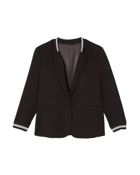 Ava Blazer | Black / White