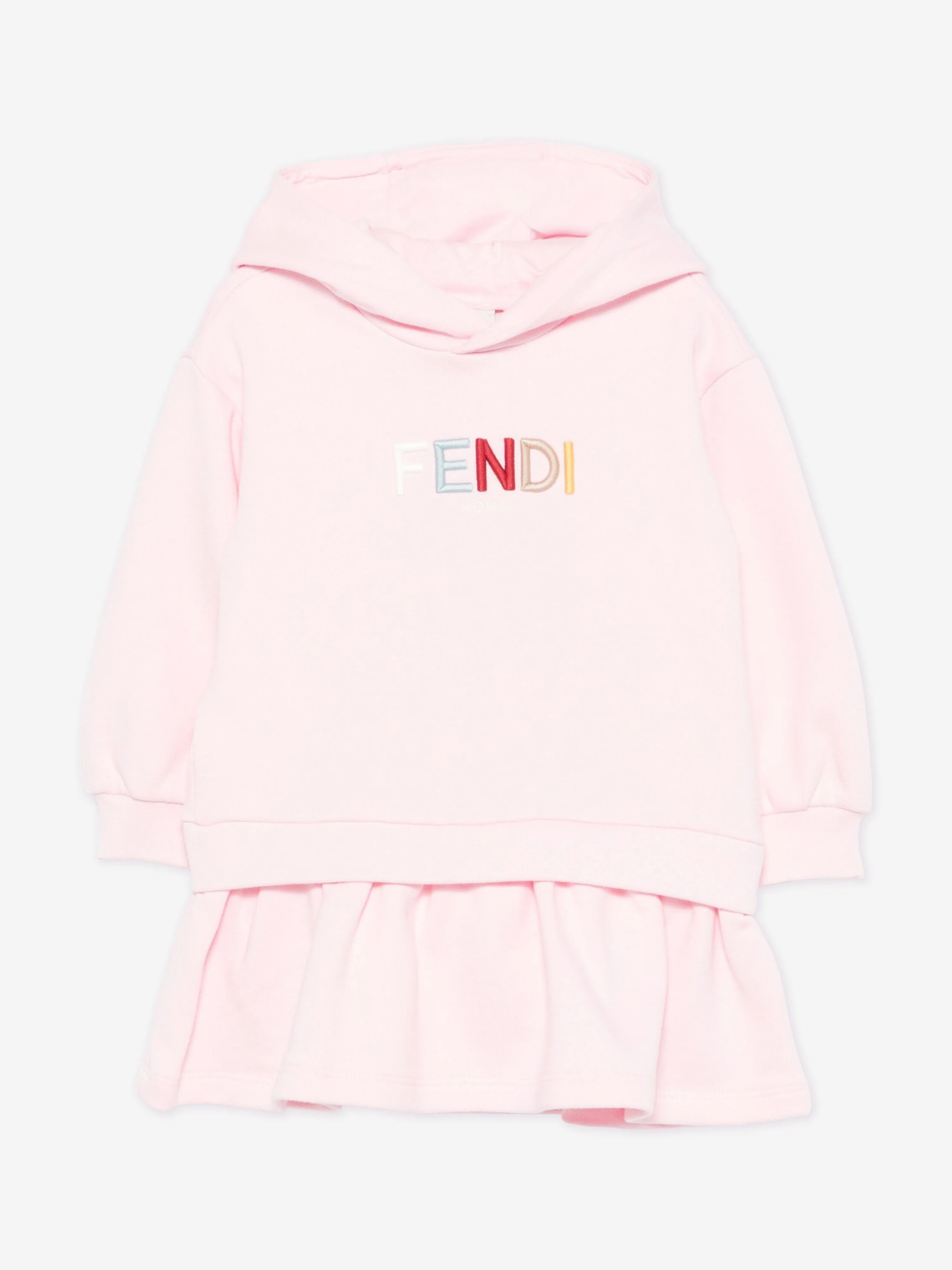 Baby Girls Hooded Sweater Dress in Pink