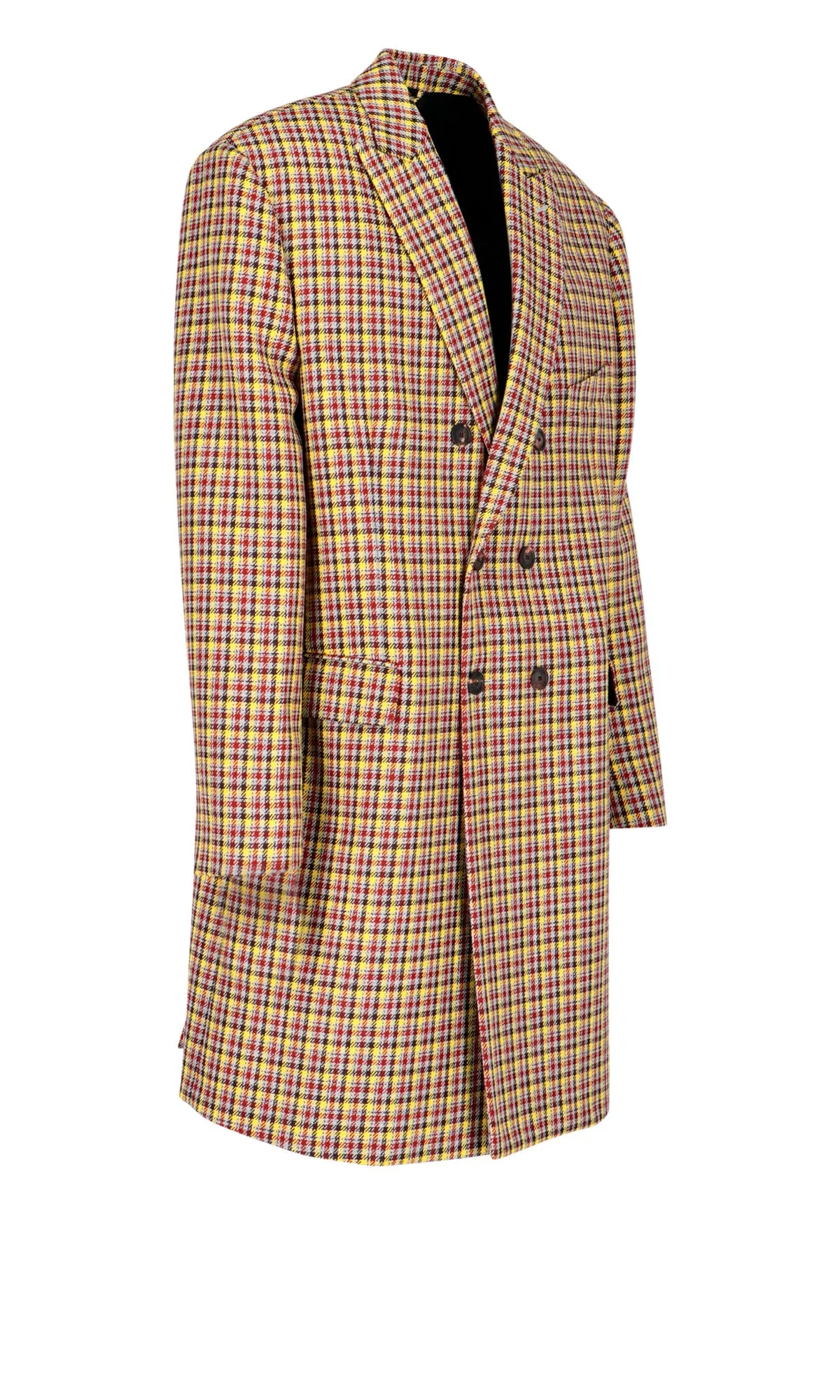 Balenciaga Double-Breasted Checked Coat