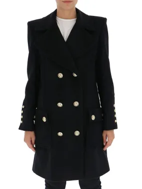 Balmain Double-Breasted Polo Coat