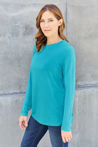 Basic Bae Full Size Round Neck Long Sleeve Top