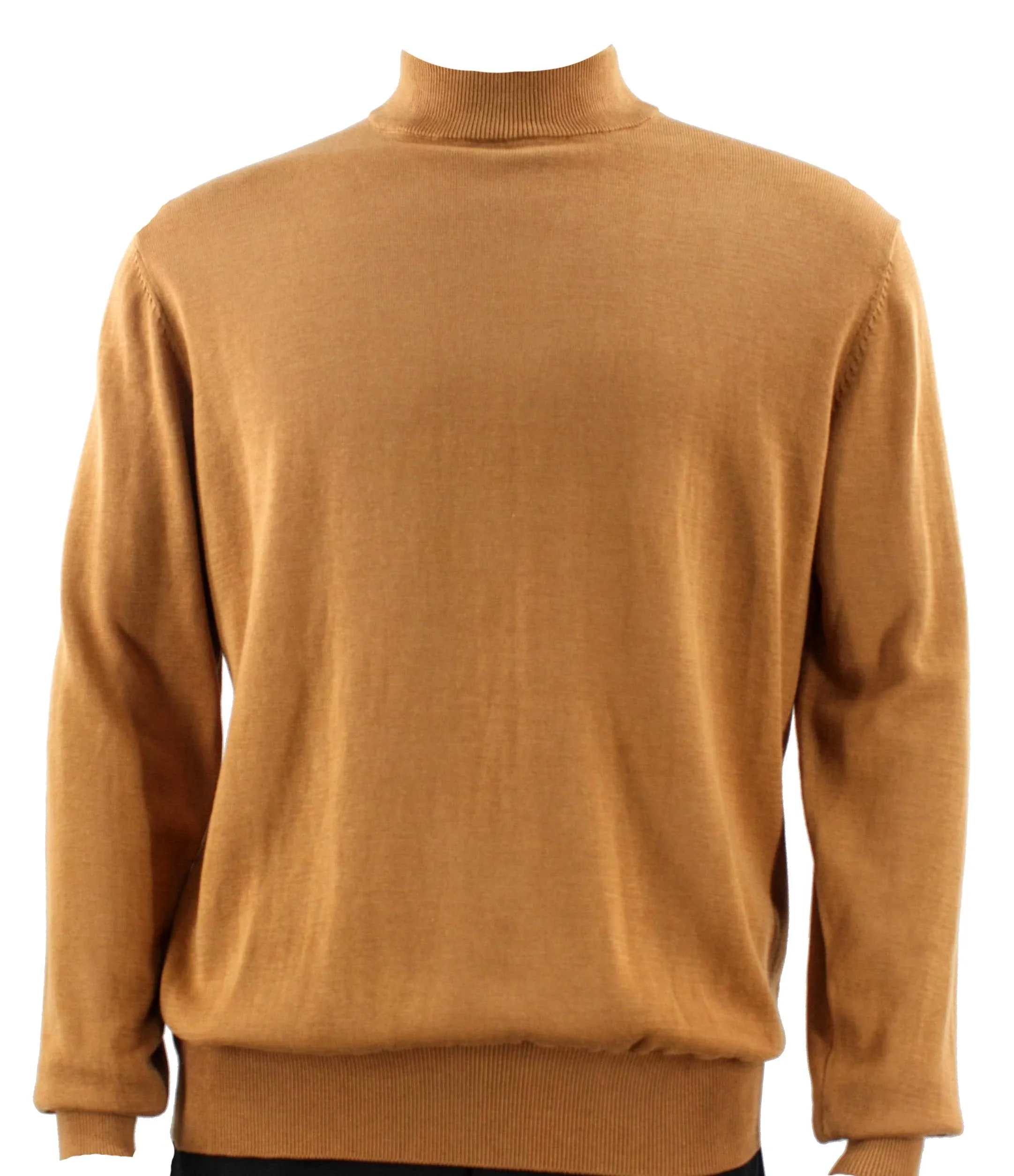 Bassiri L/S Mock-Neck Gold Sweater 630