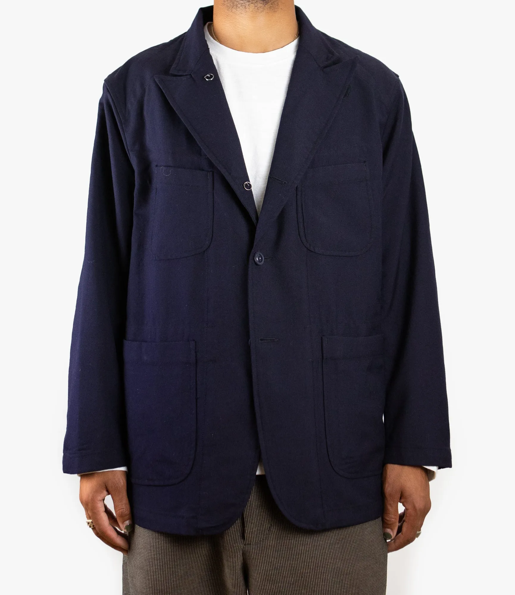 Bedford Jacket – Dark Navy Wool Uniform Serge