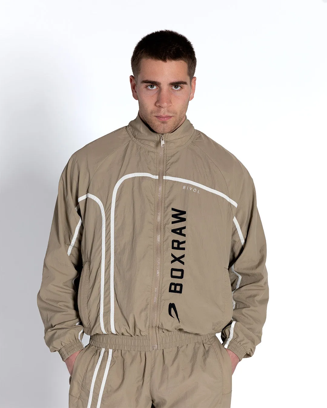 Bivol x BOXRAW Track Jacket - Taupe Beige