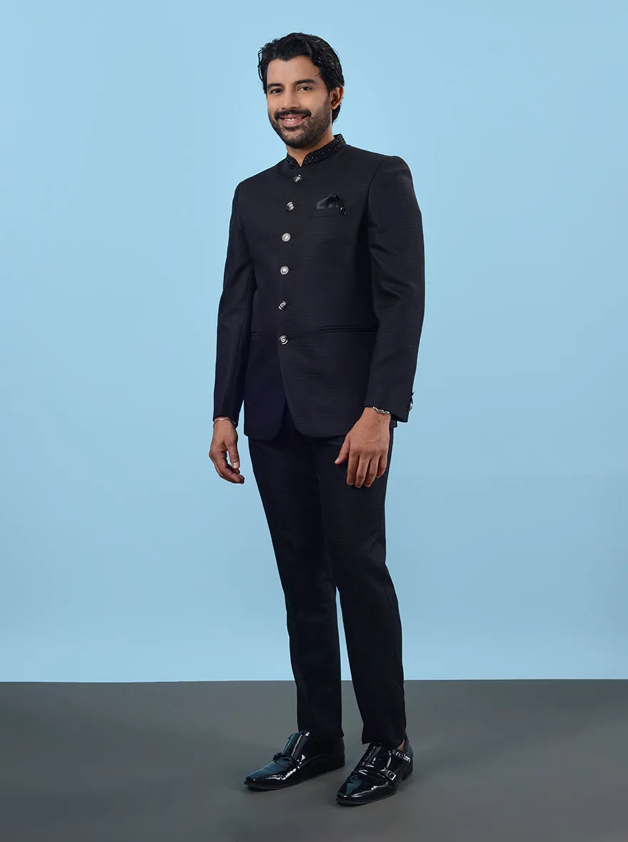 Black Jodhpuri Suit | JadeBlue