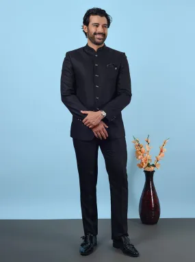 Black Jodhpuri Suit | JadeBlue