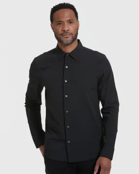 Black Performance Lightweight Dress Shirt