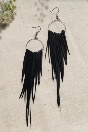 Black Spiky Earrings