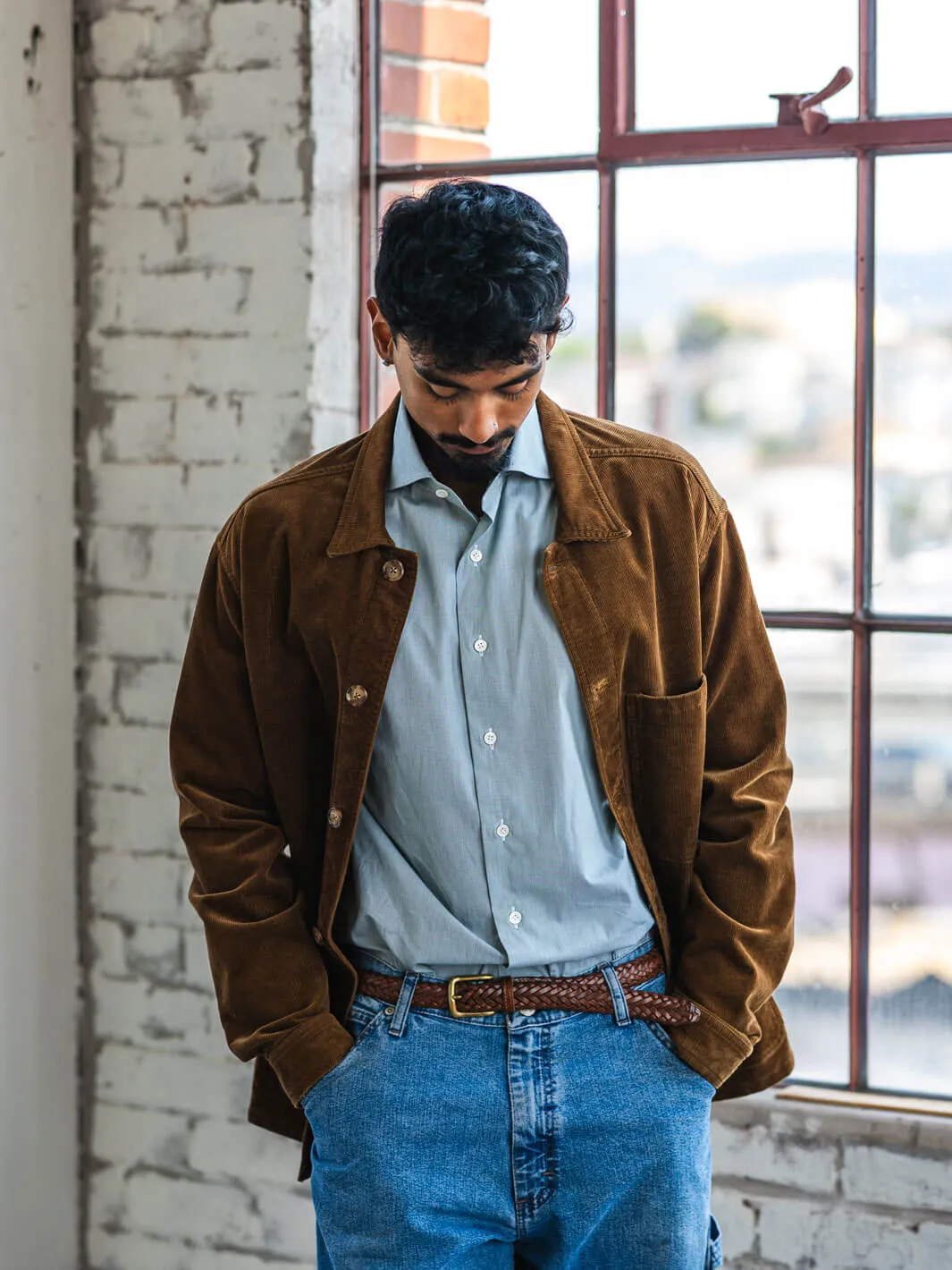 Brown Corduroy Chore Coat