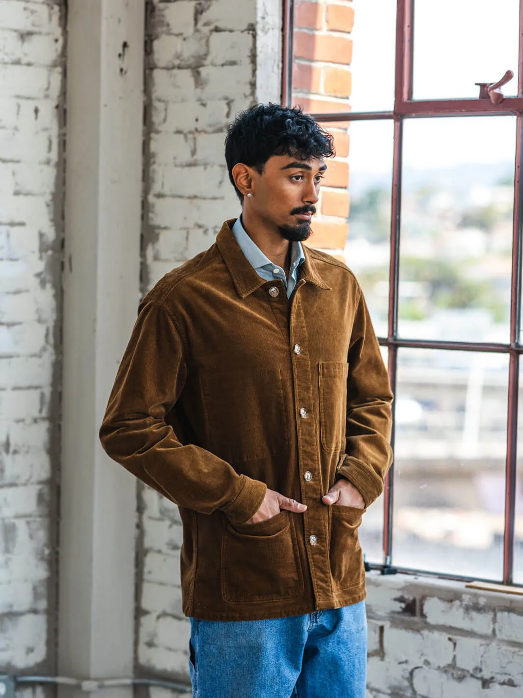 Brown Corduroy Chore Coat