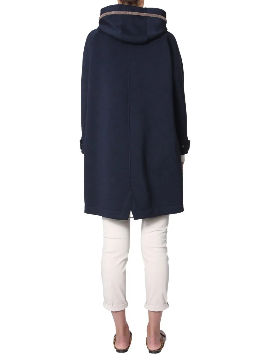 Brunello Cucinelli Drawstring Hooded Coat