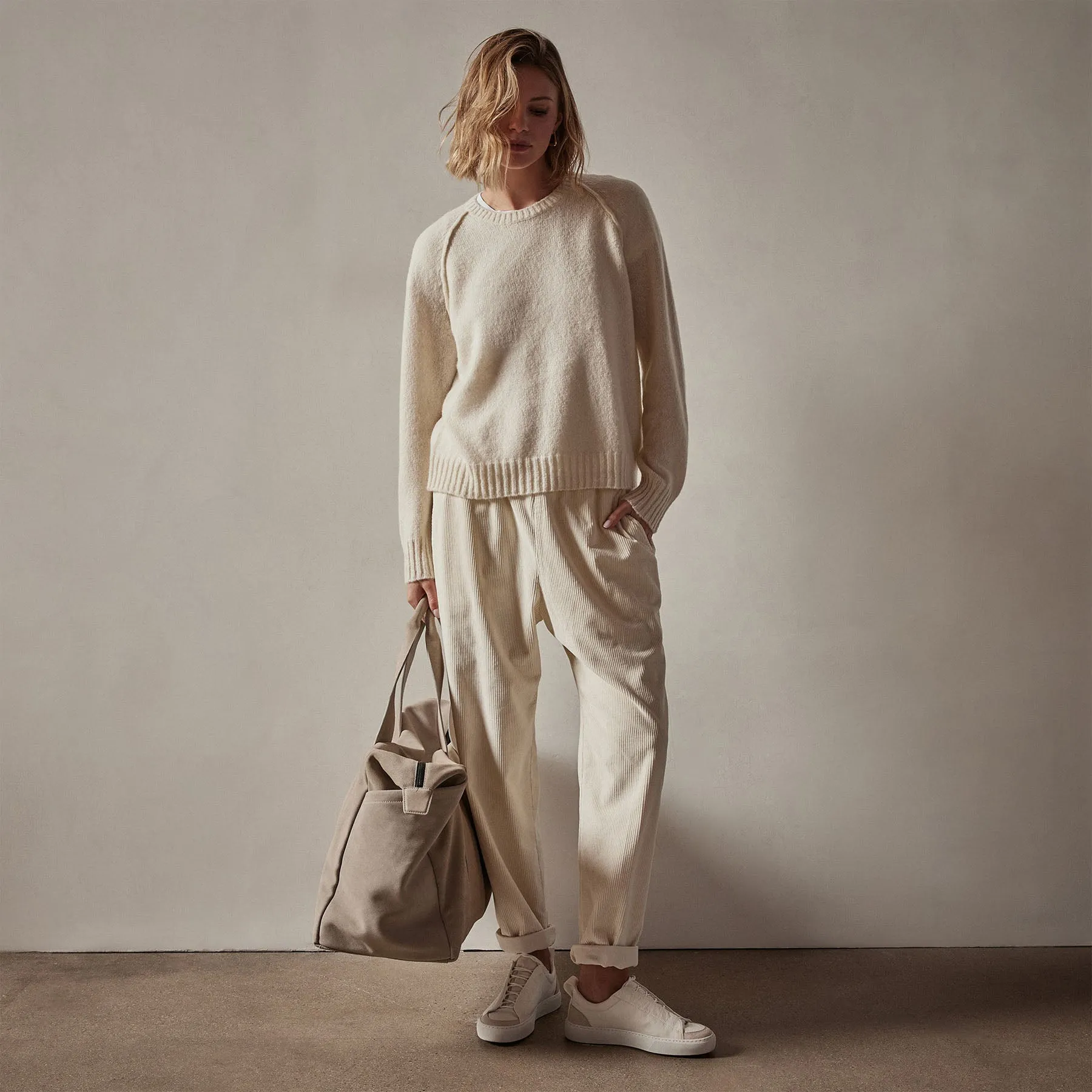 Cashmere Crew Sweater - Ivory