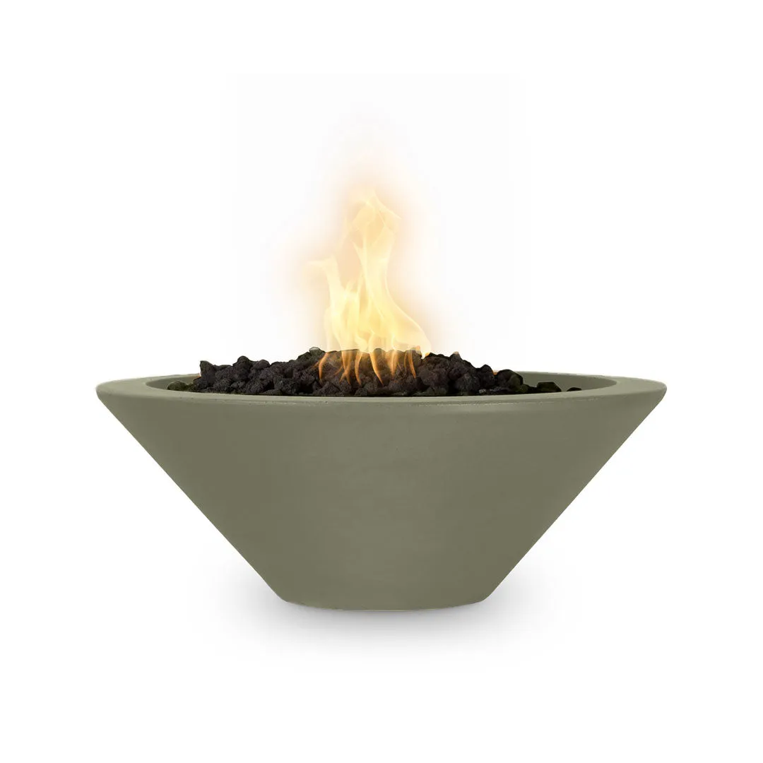 Cazo 31" Round Fire Bowl - GFRC Concrete - Fire Feature