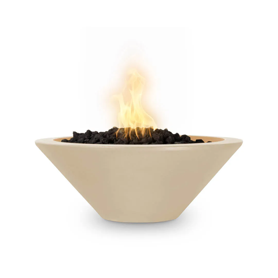 Cazo 31" Round Fire Bowl - GFRC Concrete - Fire Feature