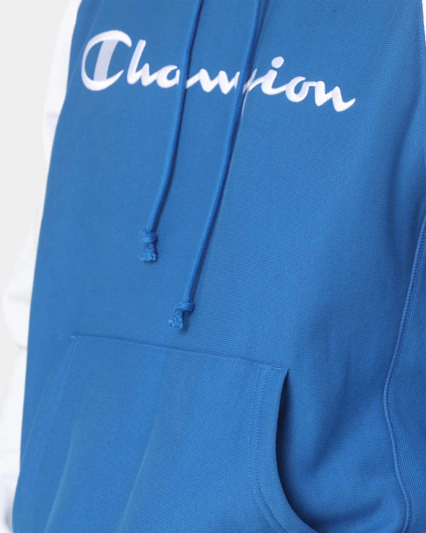 Champion Reverse Weave Raglan Hoodie Living In Blue