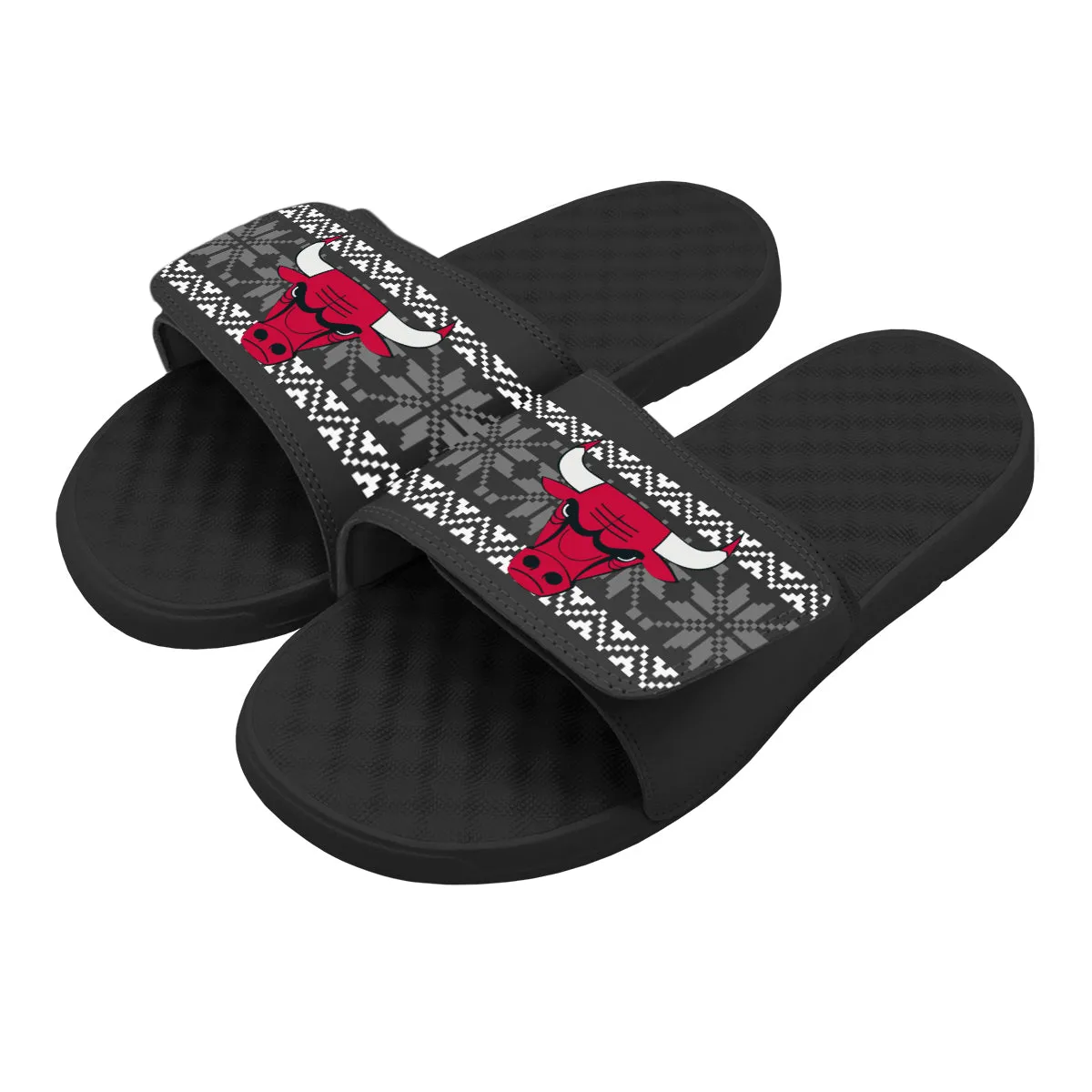 Chicago Bulls Ugly Sweater Slides