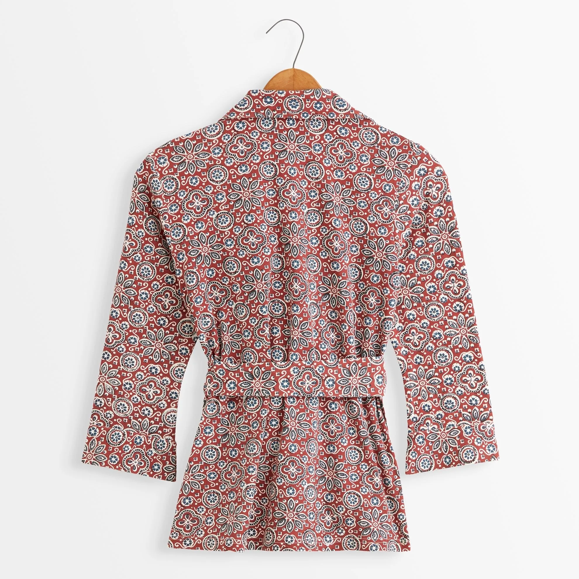 Chloe's Marvelous Printed Wrap Blouse