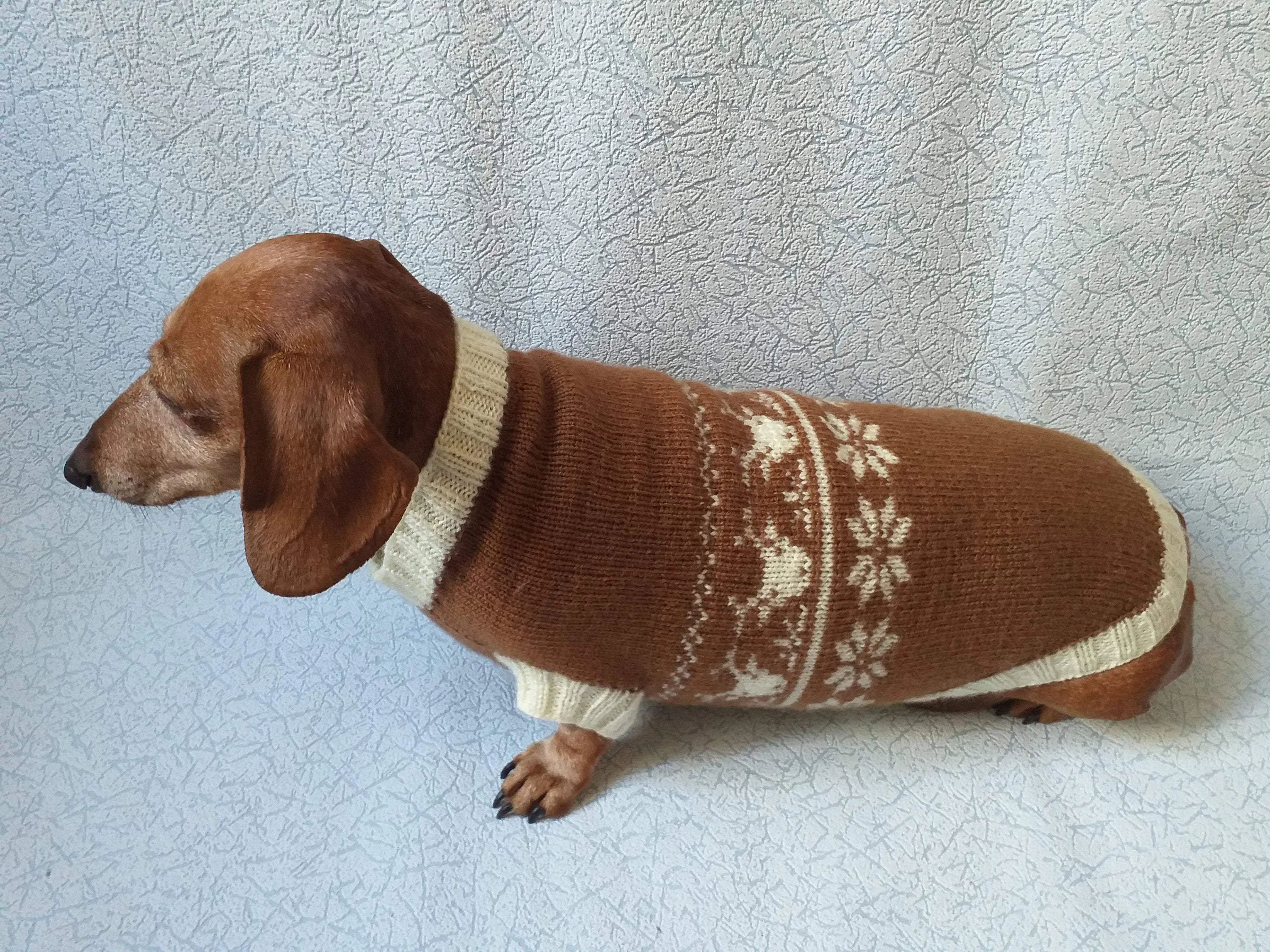 Christmas Dachshund Deer Sweater