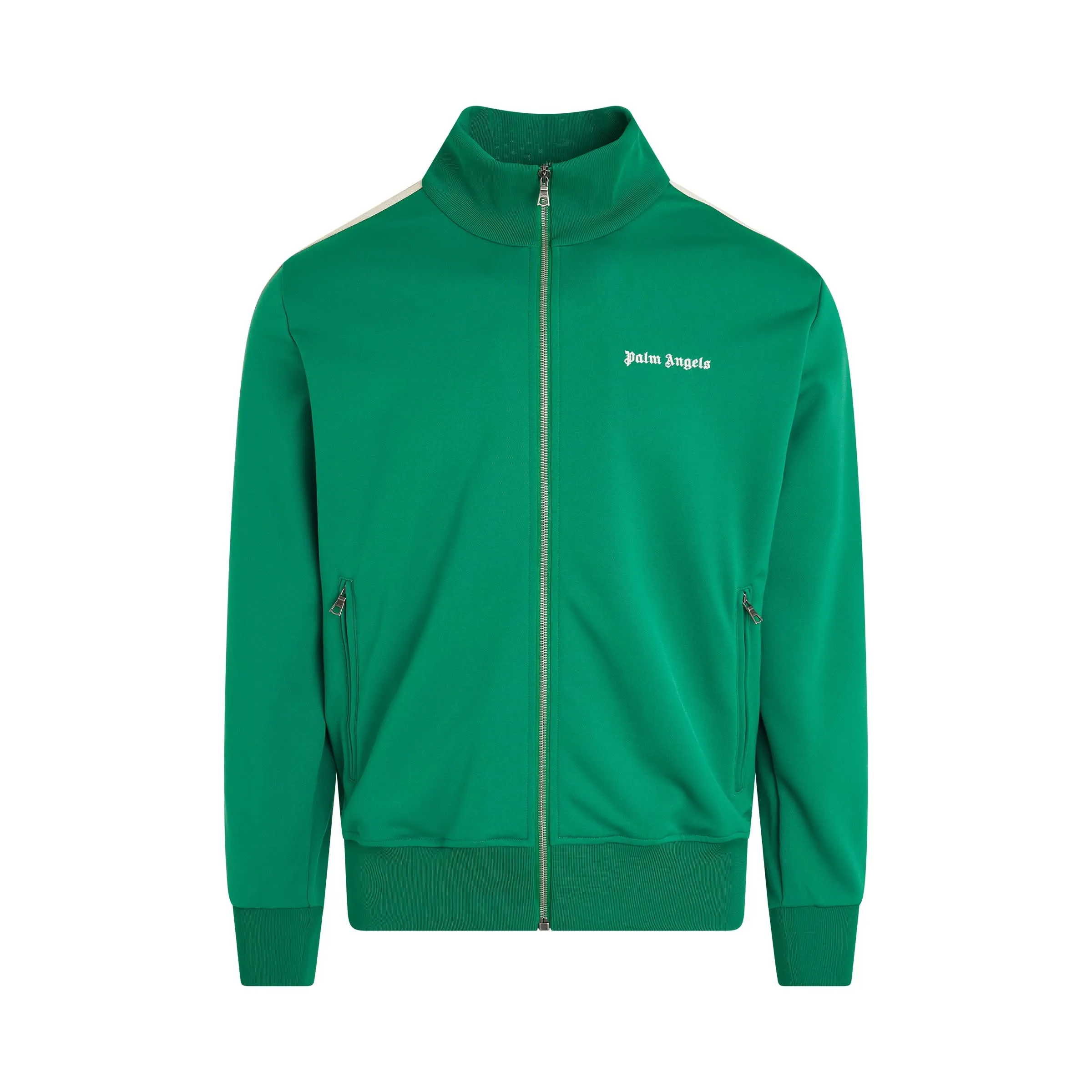 Classic Logo Track Jacket in Green/Off White