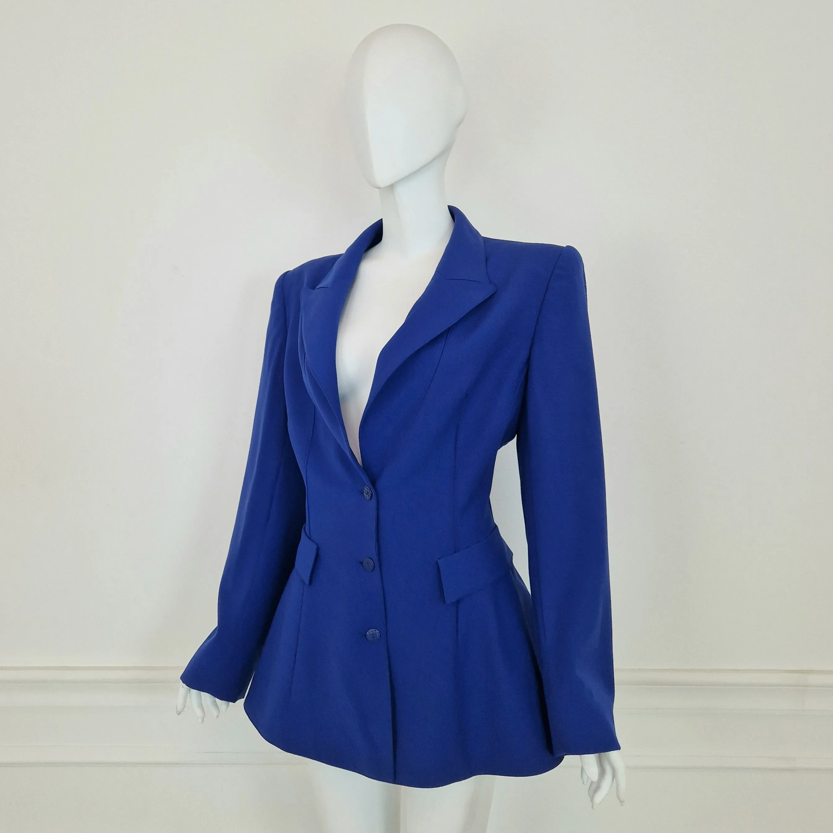 Claude Montana | Blazer blu elettrico