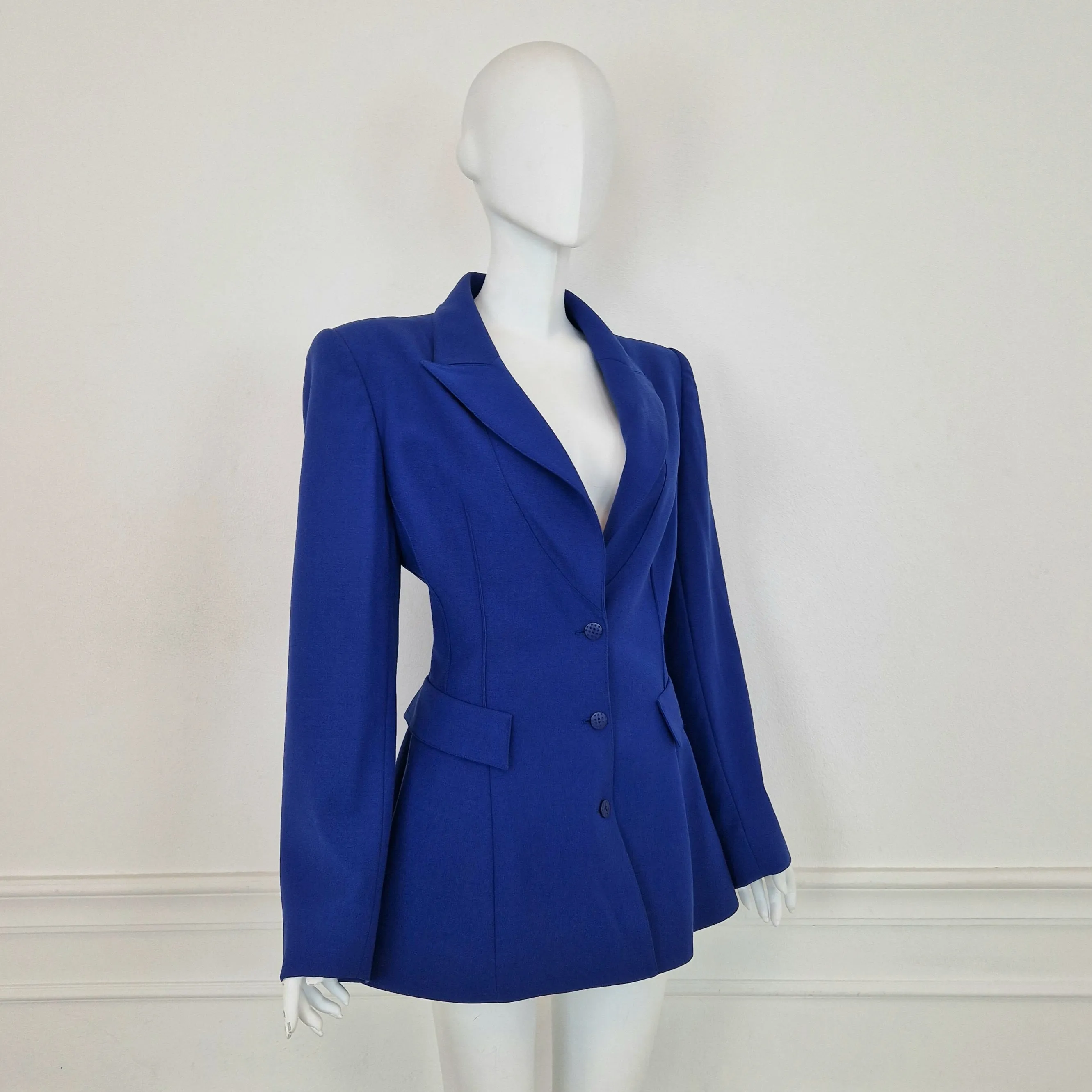 Claude Montana | Blazer blu elettrico