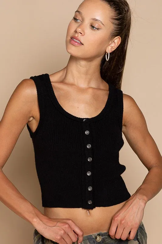 Crop Sweater Tank Top - POL Preorder