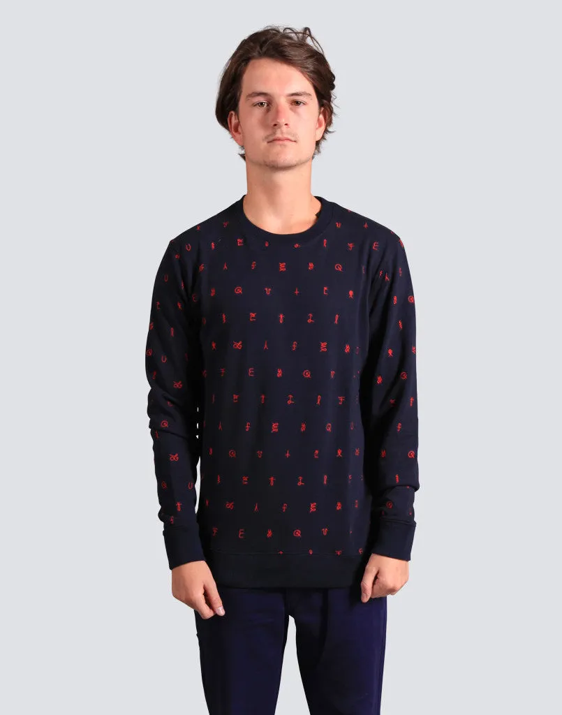 Cryptic Crew Neck - Navy