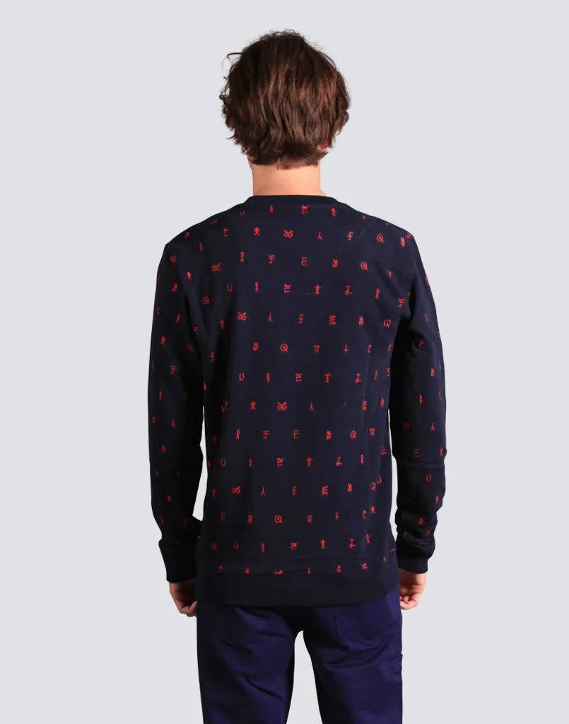 Cryptic Crew Neck - Navy