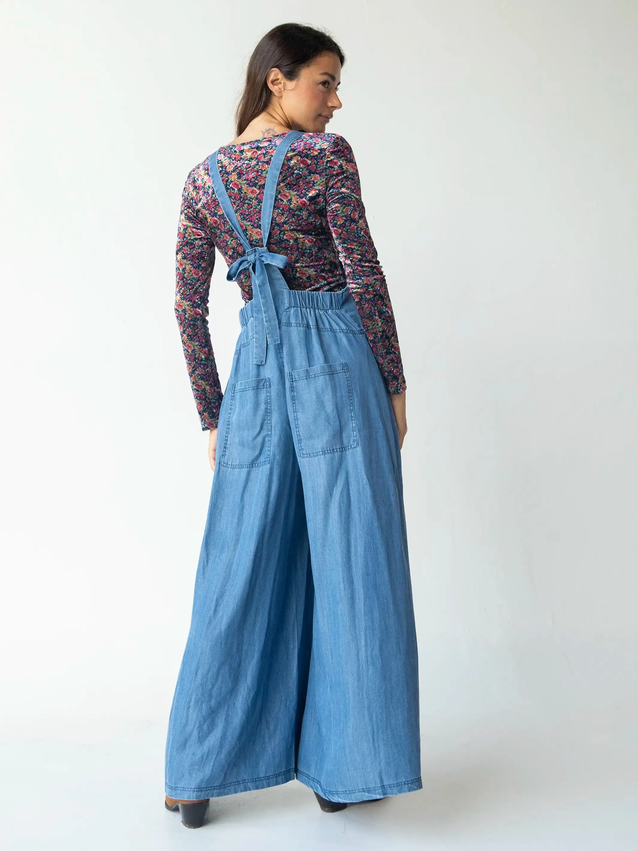 Dakota Tie Overall - Denim Blue