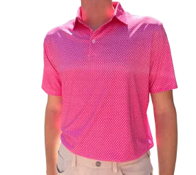 Danini Men's S/S Polo - Pink Print