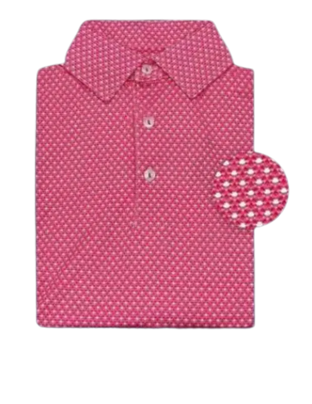 Danini Men's S/S Polo - Pink Print