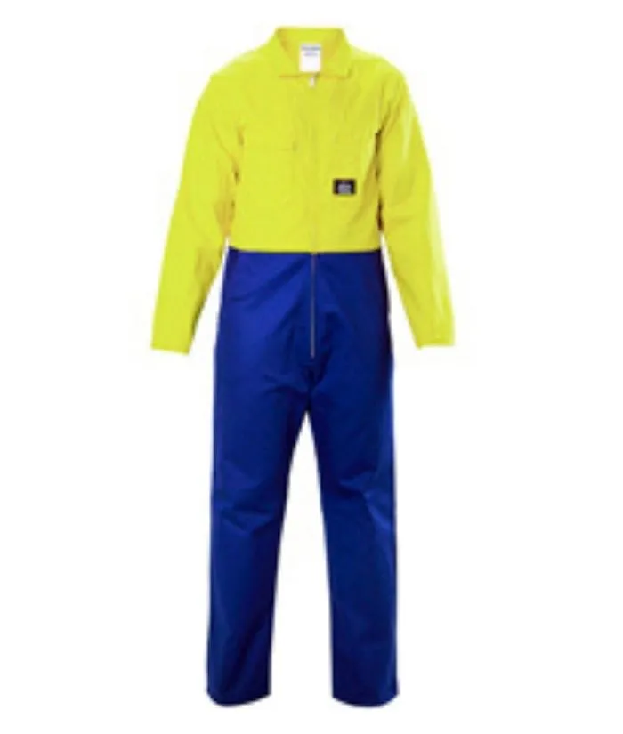 Day Only Combination Polycotton, Hi Viz Zip Overall