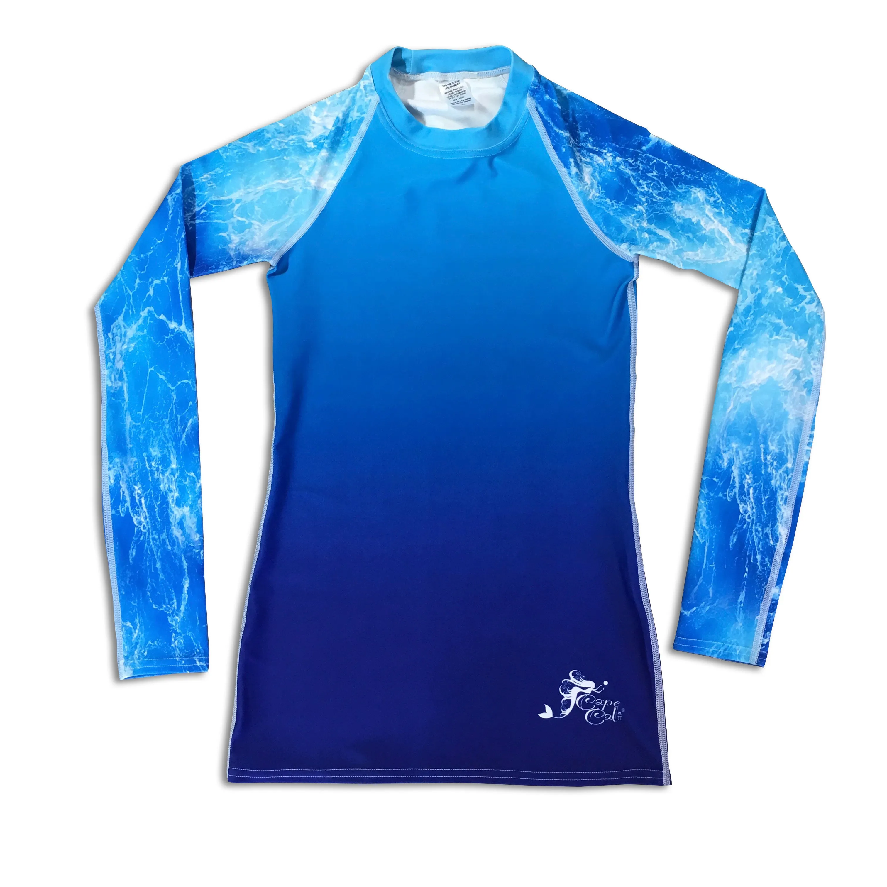 Deep Blue Ocean Mermaid Rash Guard