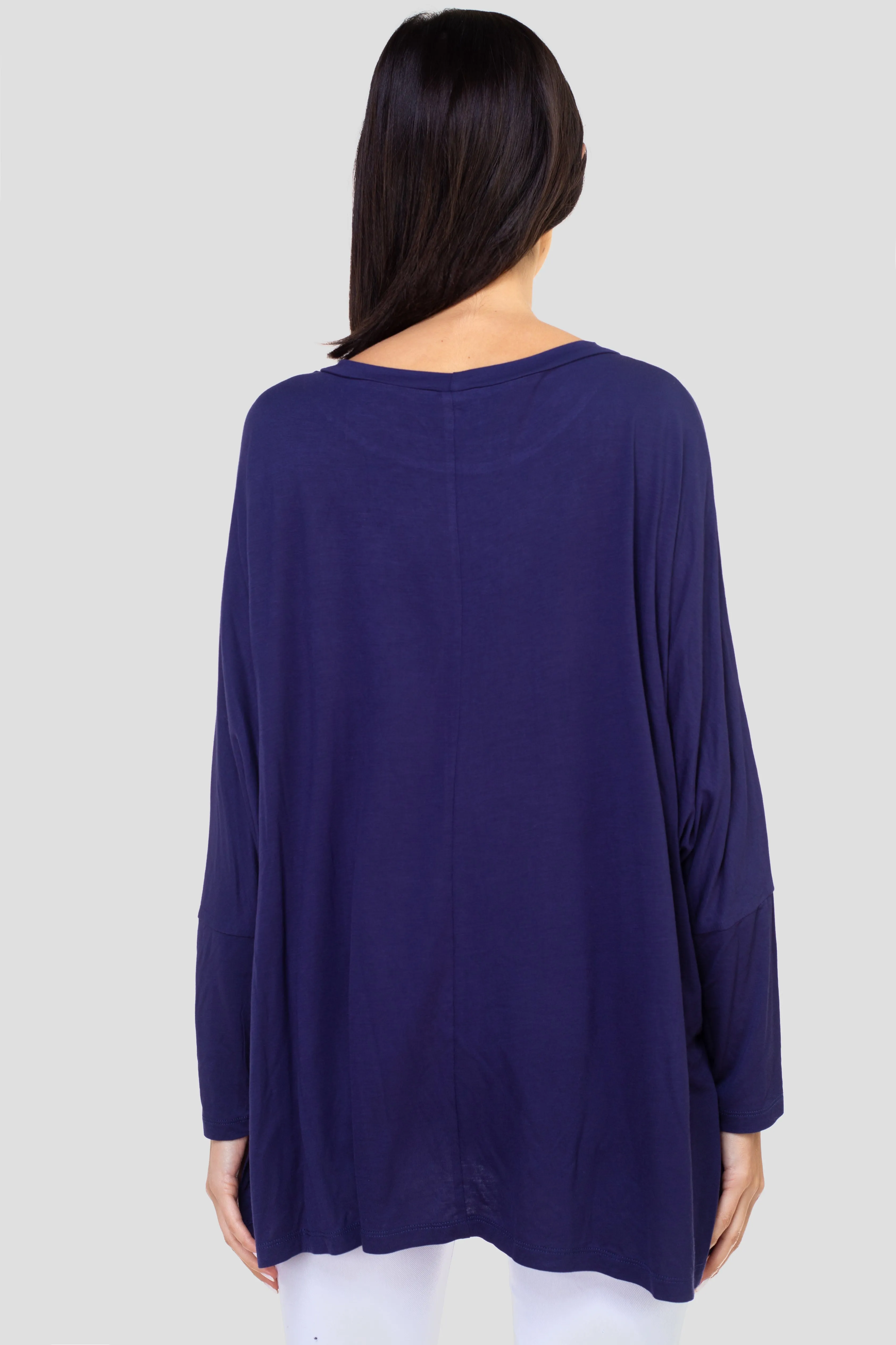 Effortless Style Dolman Oversized Tunic Top