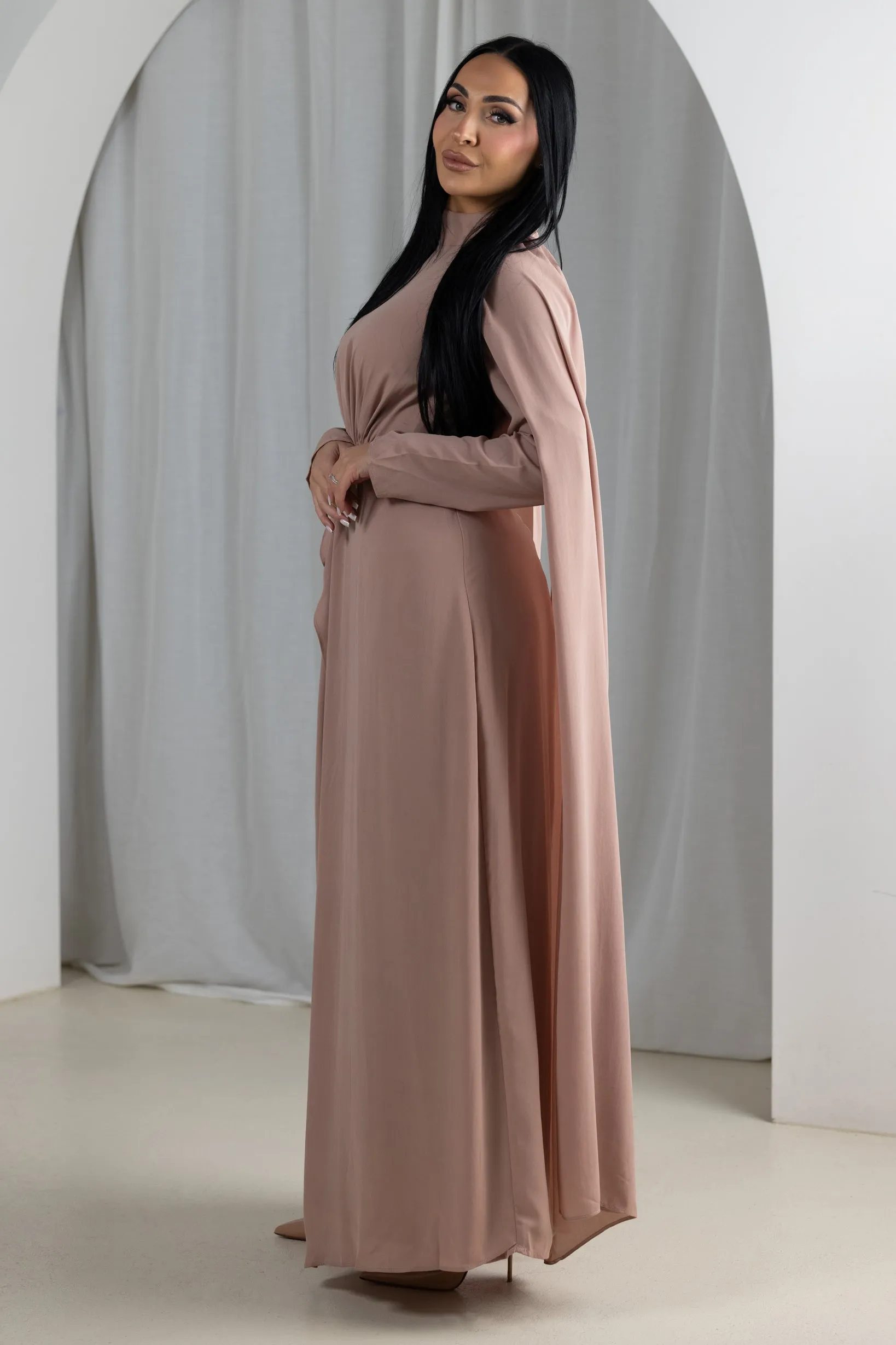 Eminent Cape Sleeve Dress