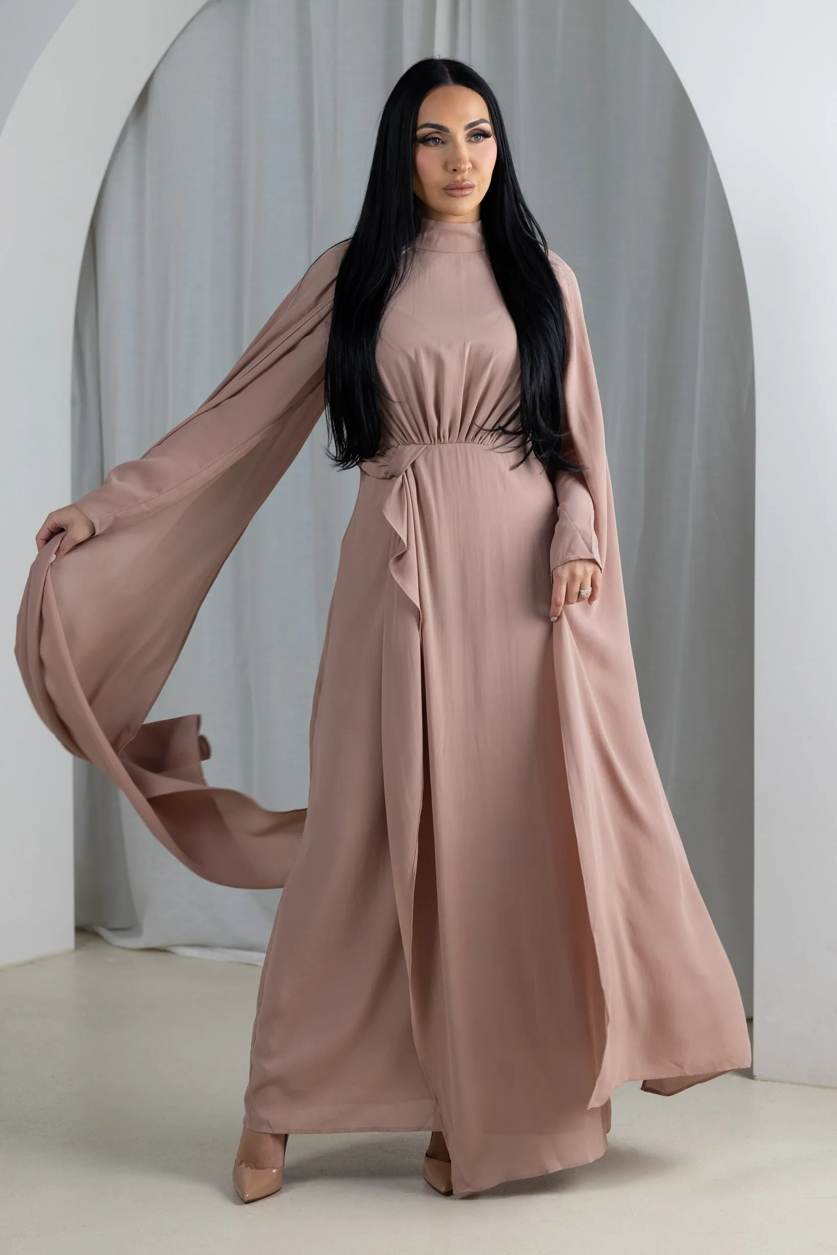 Eminent Cape Sleeve Dress