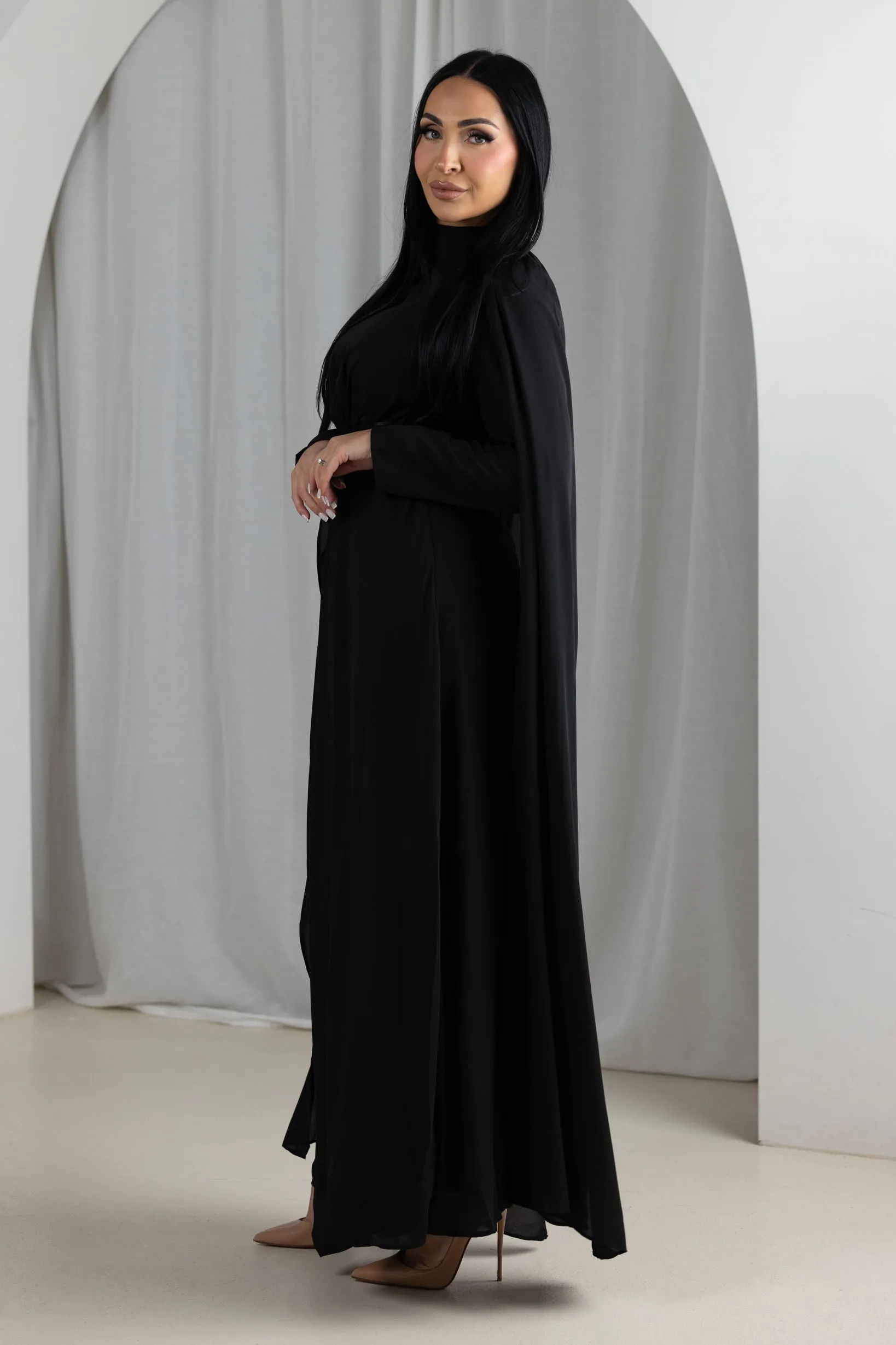 Eminent Cape Sleeve Dress