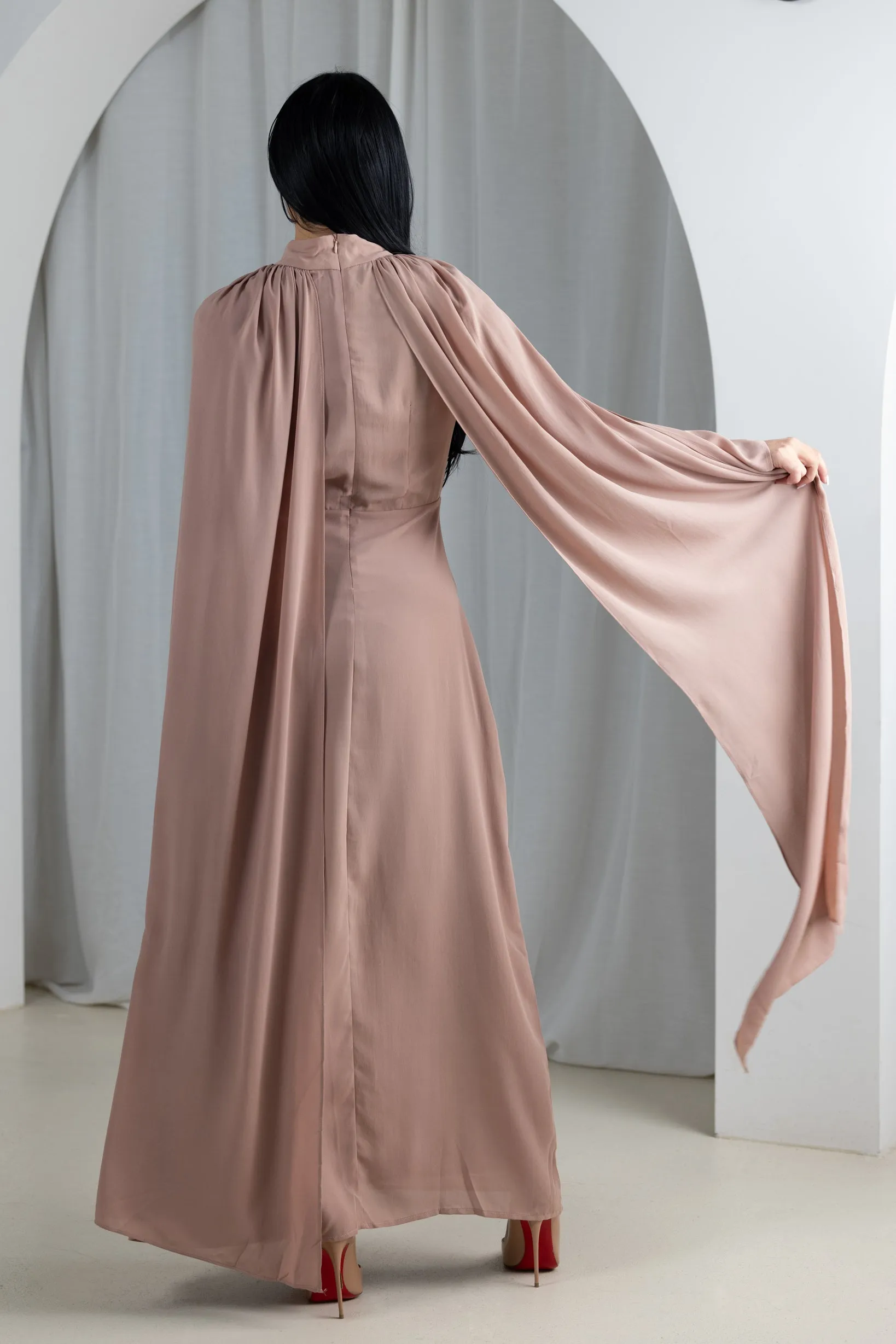 Eminent Cape Sleeve Dress