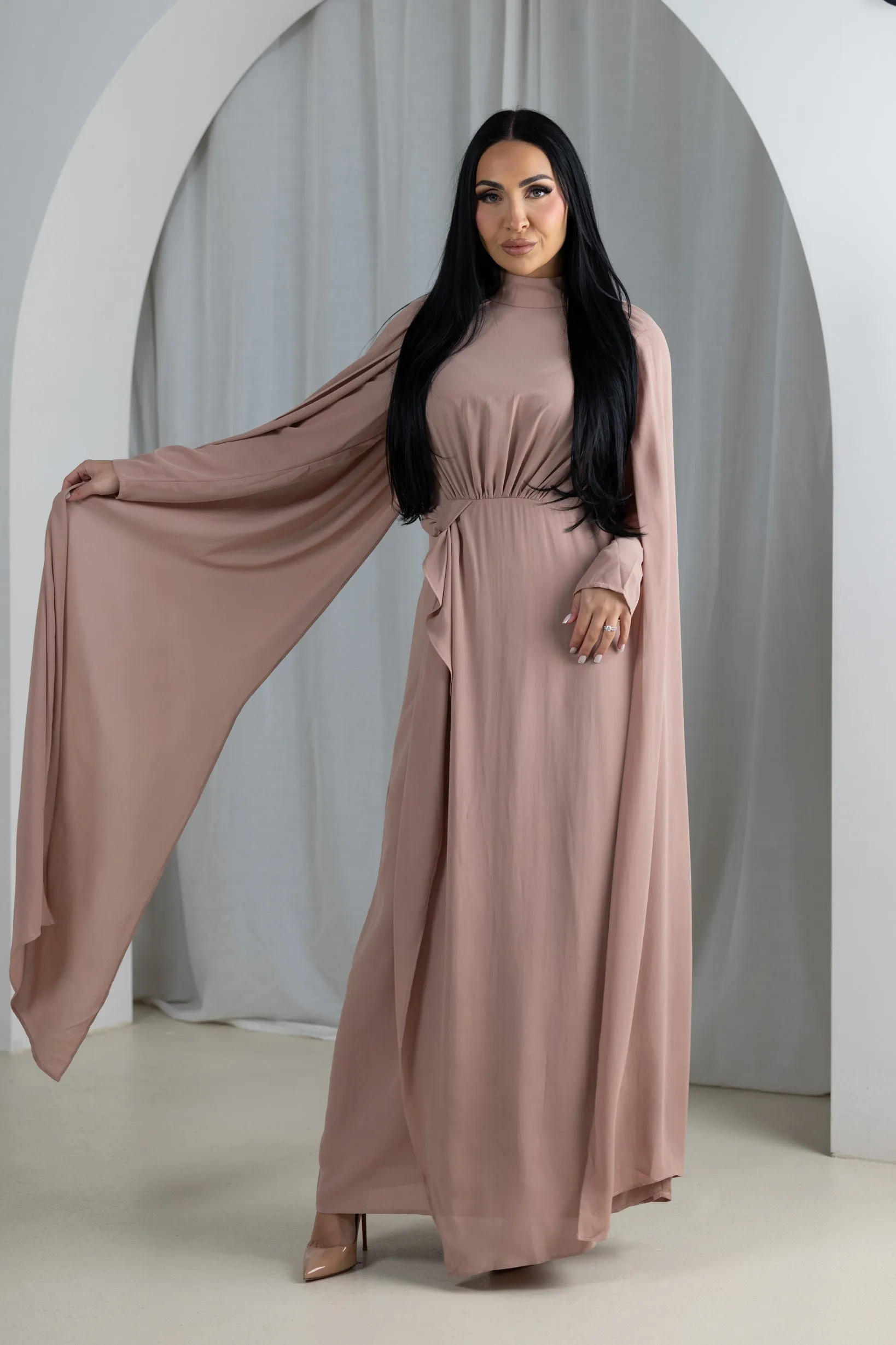 Eminent Cape Sleeve Dress