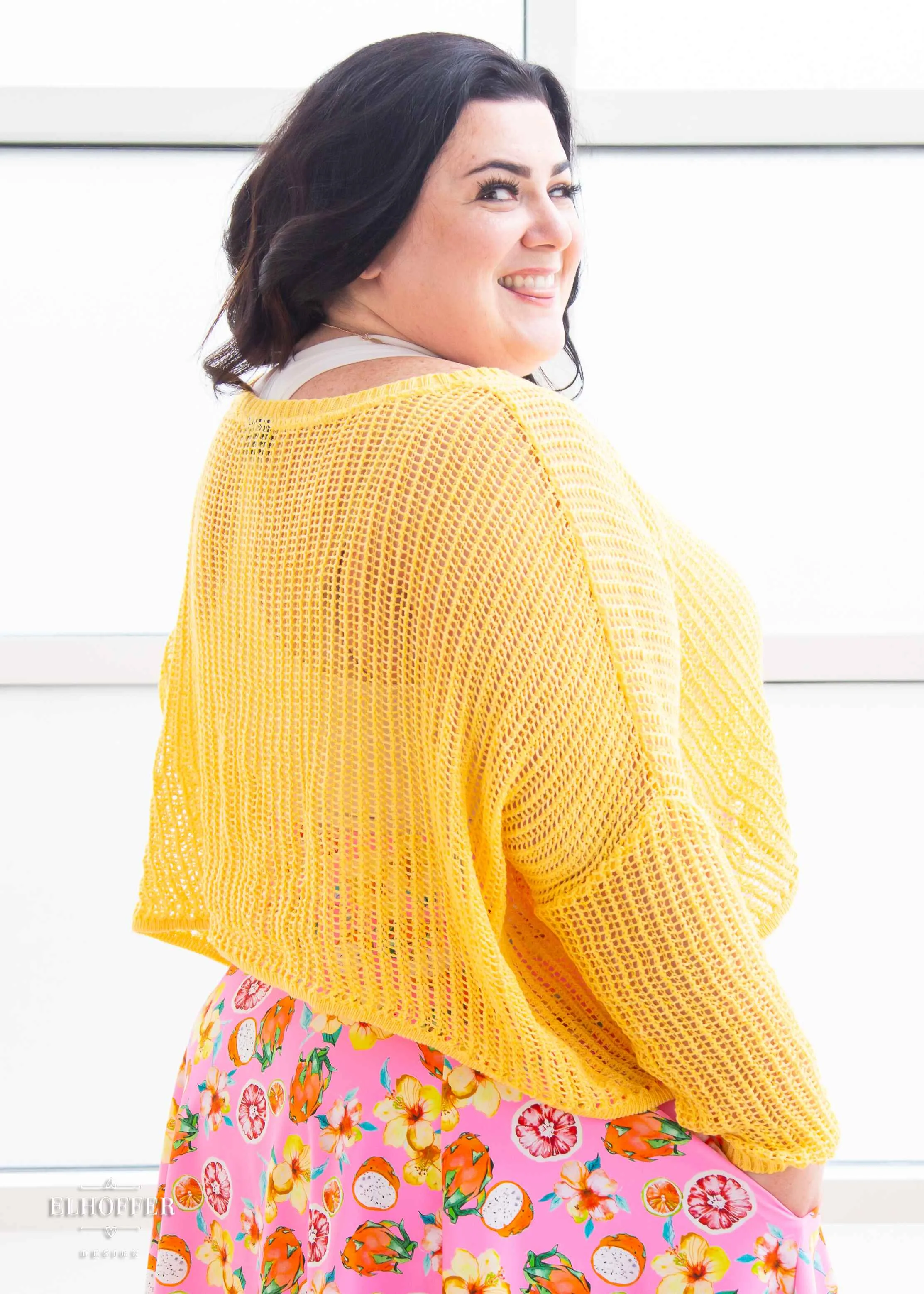 Essential Delirium Oversize Crop - Lemon