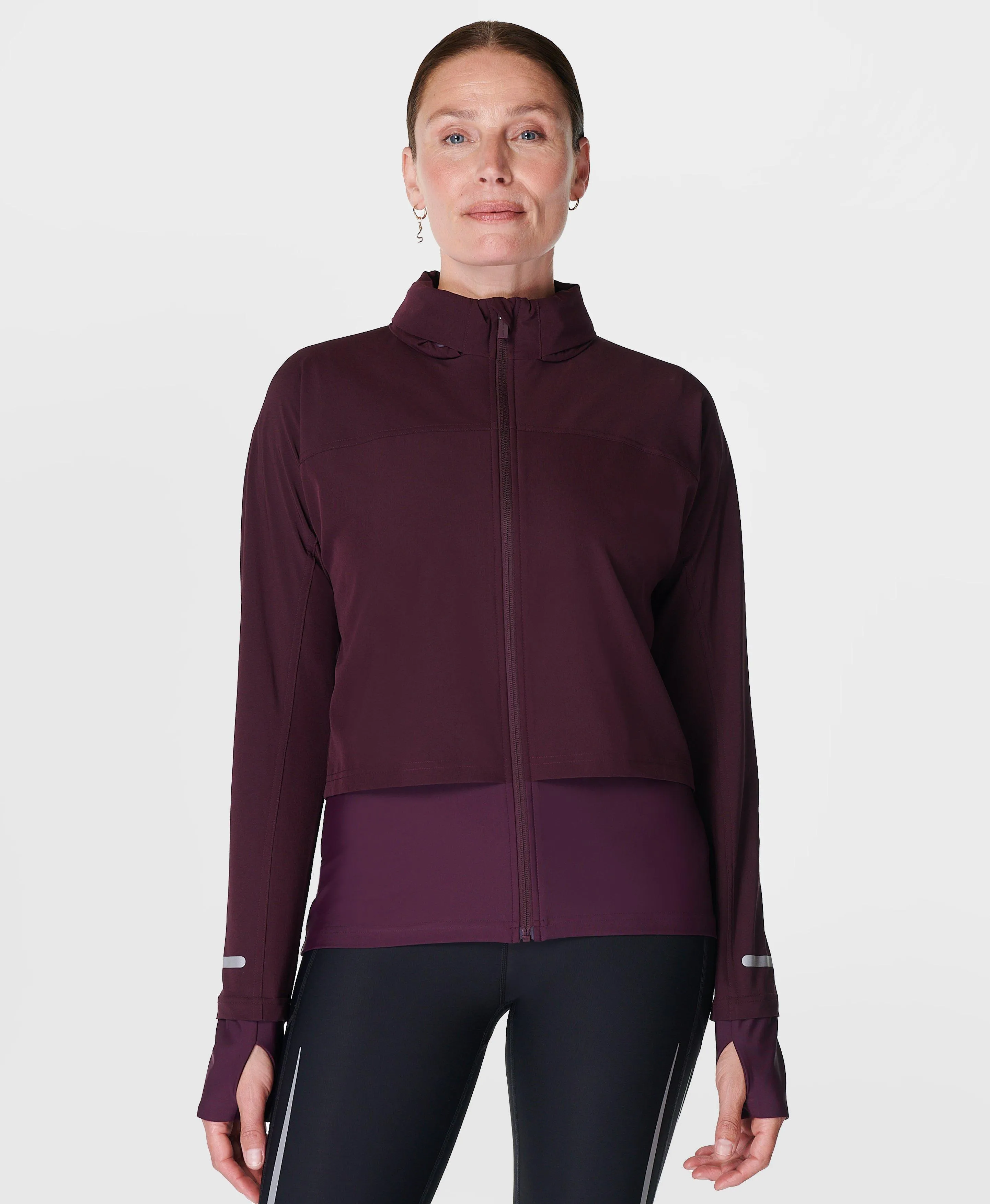 Fast Track Running Jacket Sb9712 Midnight-Cherry-Purp